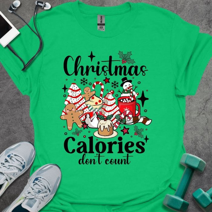 Christmas Calories T-Shirt - Gym Graphic Tee - Gift for Gym Lovers - Unisex