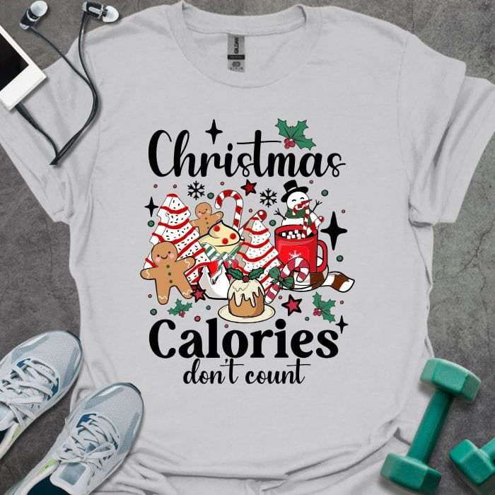 Christmas Calories T-Shirt - Gym Graphic Tee - Gift for Gym Lovers - Unisex