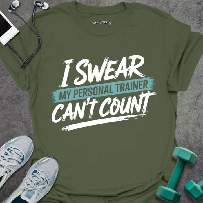 Can't Count Graffiti T-Shirt - Gym Graphic Tee - Gift for Gym Lovers - Unisex