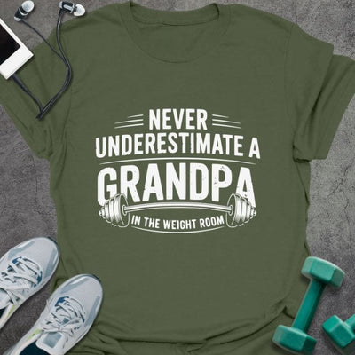 Grandpa Weight T-Shirt - Gym Graphic Tee - Gift for Gym Lovers - Unisex