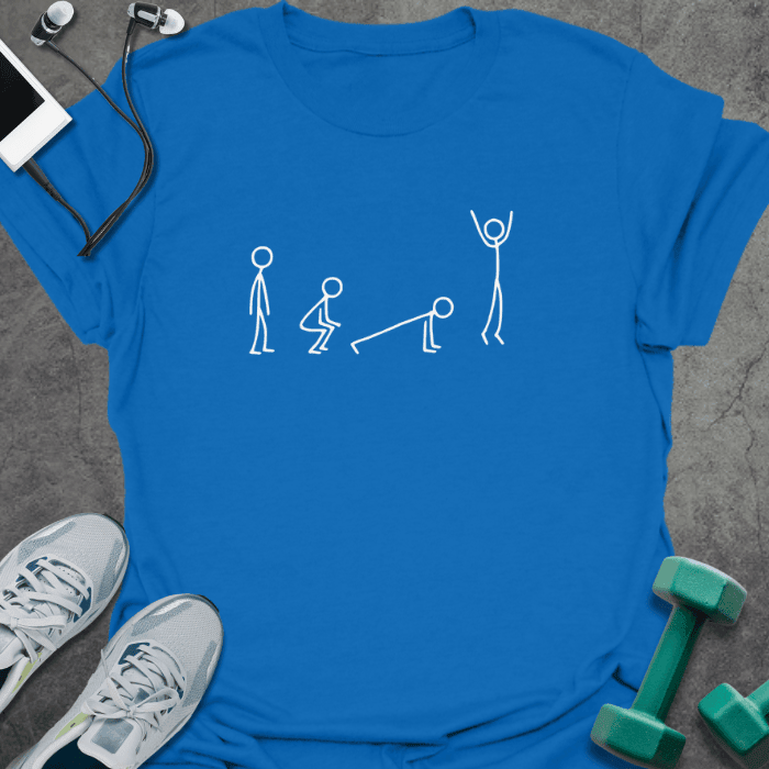 Burpee Movement T-Shirt - Gym Graphic Tee - Gift for Gym Lovers - Unisex