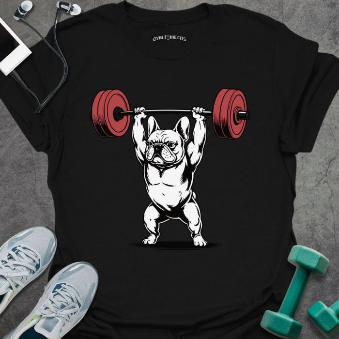 Frenchie Lift T-Shirt - Gym Graphic Tee - Gift for Gym Lovers - Unisex