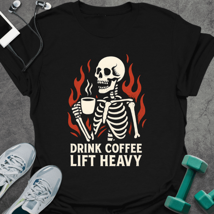 Drink Coffee T-Shirt - Gym Graphic Tee - Gift for Gym Lovers - Unisex