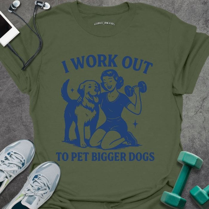 Pet Bigger Dogs T-Shirt - Gym Graphic Tee - Gift for Gym Lovers - Unisex