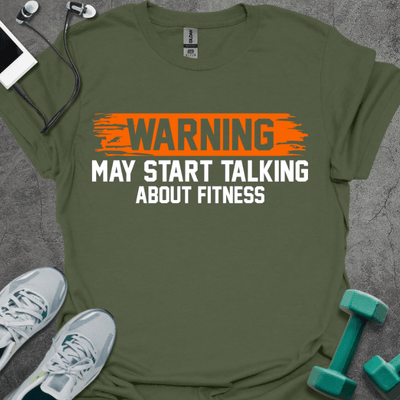 Fitness Warning T-Shirt - Gym Graphic Tee - Gift for Gym Lovers - Unisex