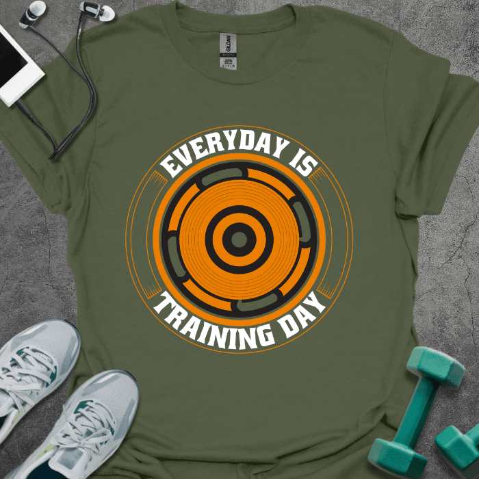 Every Day is Training Day T-Shirt - Gym Graphic Tee - Gift for Gym Lovers - Unisex