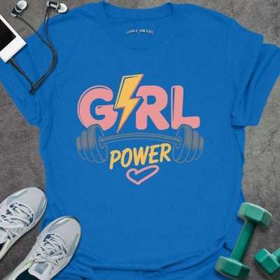Girl Power T-Shirt - Gym Graphic Tee - Gift for Gym Lovers