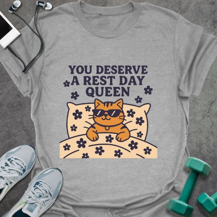 Deserve Rest T-Shirt - Gym Graphic Tee - Gift for Gym Lovers - Unisex