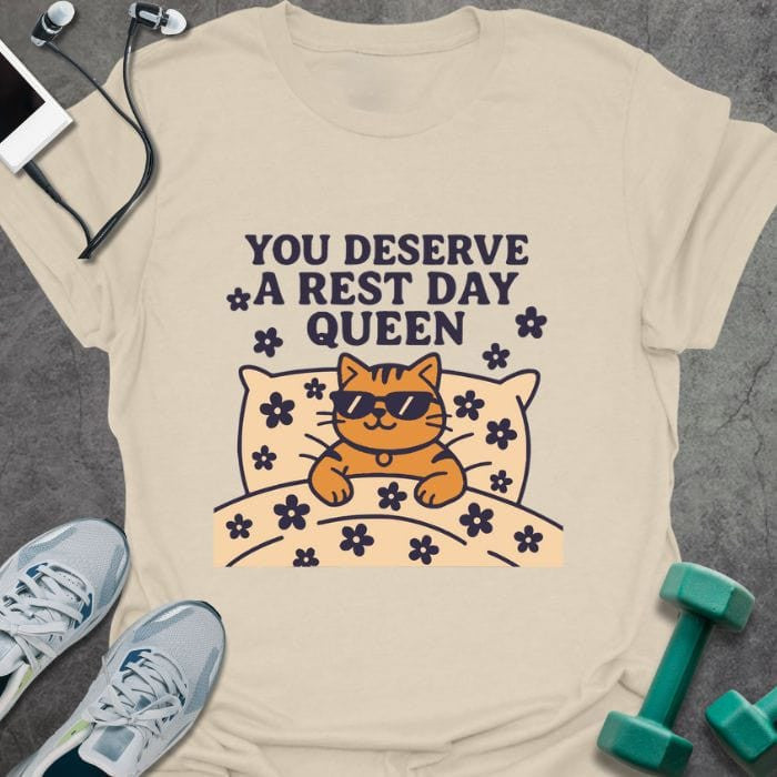 Deserve Rest T-Shirt - Gym Graphic Tee - Gift for Gym Lovers - Unisex