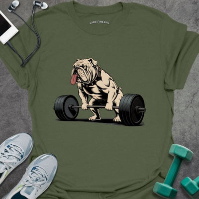 Bulldog DL T-Shirt - Gym Graphic Tee - Gift for Gym Lovers - Unisex