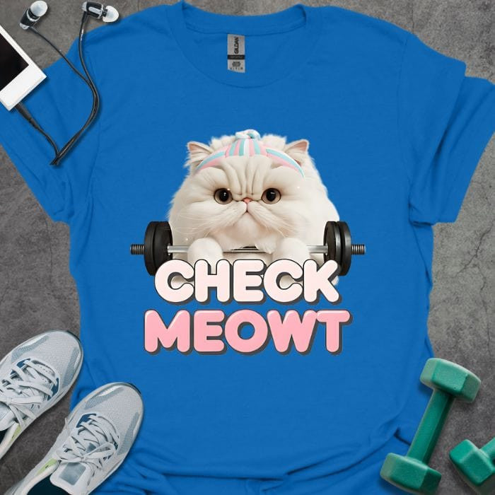 Check Meowt T-Shirt - Gym Graphic Tee - Gift for Gym Lovers - Unisex