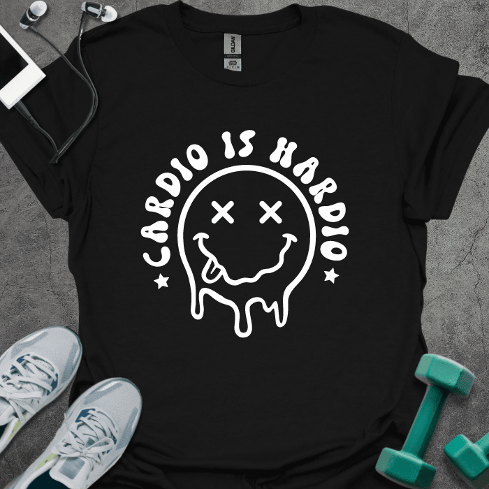 Cardio Is Hardio T-Shirt - Gym Graphic Tee - Gift for Gym Lovers - Unisex