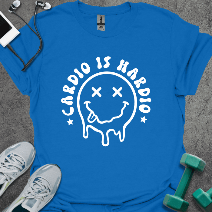 Cardio Is Hardio T-Shirt - Gym Graphic Tee - Gift for Gym Lovers - Unisex