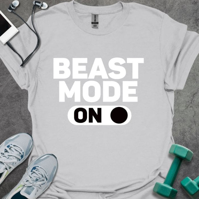 Beast Mode On T-Shirt - Gym Graphic Tee - Gift for Gym Lovers - Unisex