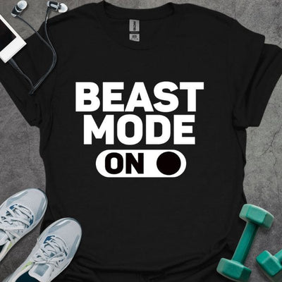 Beast Mode On T-Shirt - Gym Graphic Tee - Gift for Gym Lovers - Unisex