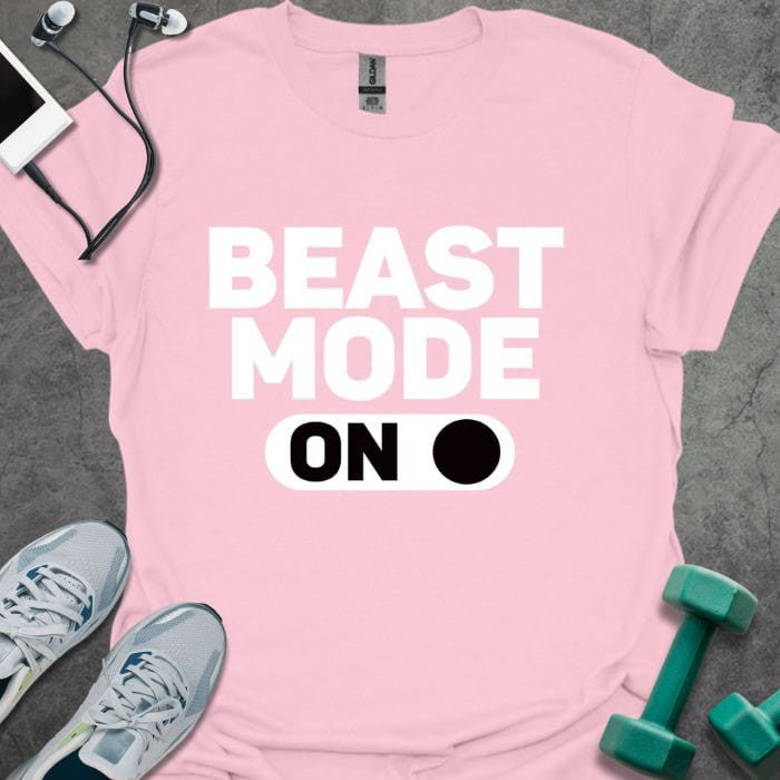 Beast Mode On T-Shirt - Gym Graphic Tee - Gift for Gym Lovers - Unisex