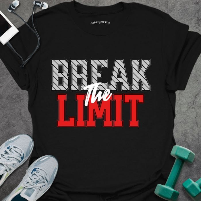 Break The Limit T-Shirt - Gym Graphic Tee - Gift for Gym Lovers - Unisex