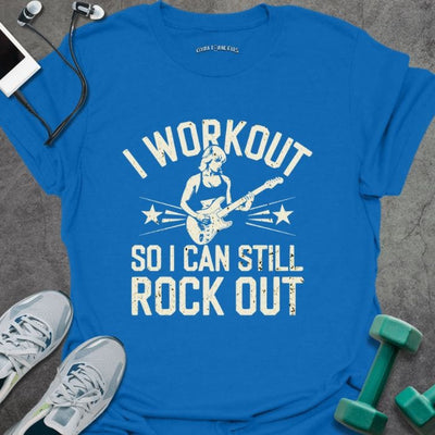 Rock Out T-Shirt - Gym Graphic Tee - Gift for Gym Lovers - Unisex