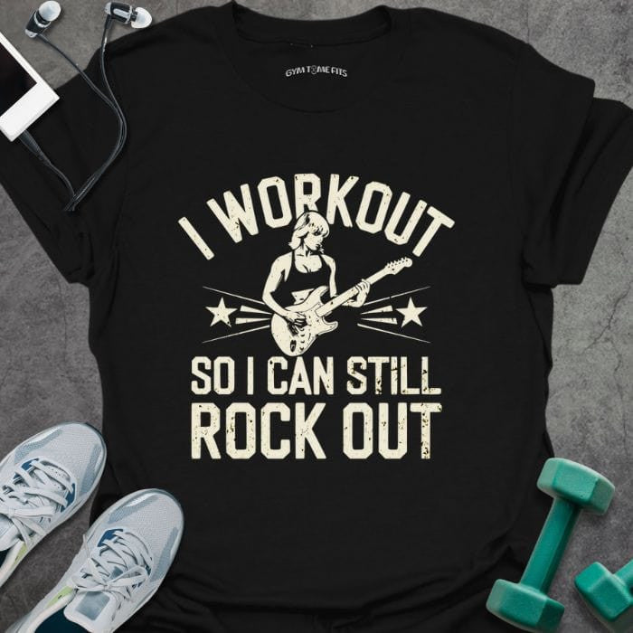 Rock Out T-Shirt - Gym Graphic Tee - Gift for Gym Lovers - Unisex