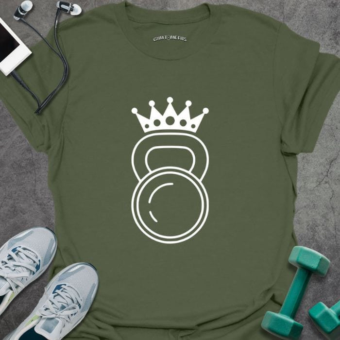 Kettle Bell Queen T-Shirt - Gym Graphic Tee - Gift for Gym Lovers - Unisex