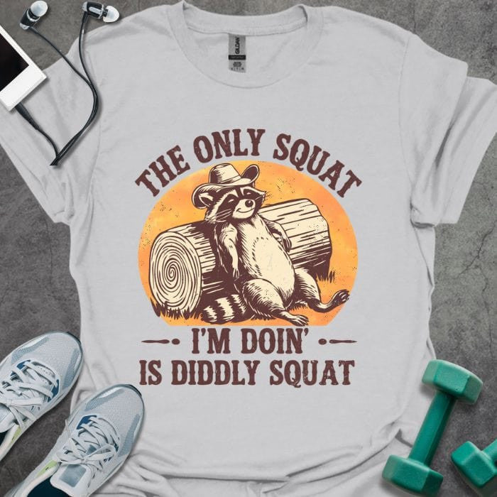 The Only Squat T-Shirt - Gym Graphic Tee - Gift for Gym Lovers - Unisex