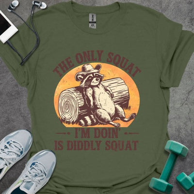The Only Squat T-Shirt - Gym Graphic Tee - Gift for Gym Lovers - Unisex