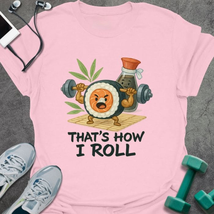 How I Roll T-Shirt - Gym Graphic Tee - Gift for Gym Lovers - Unisex