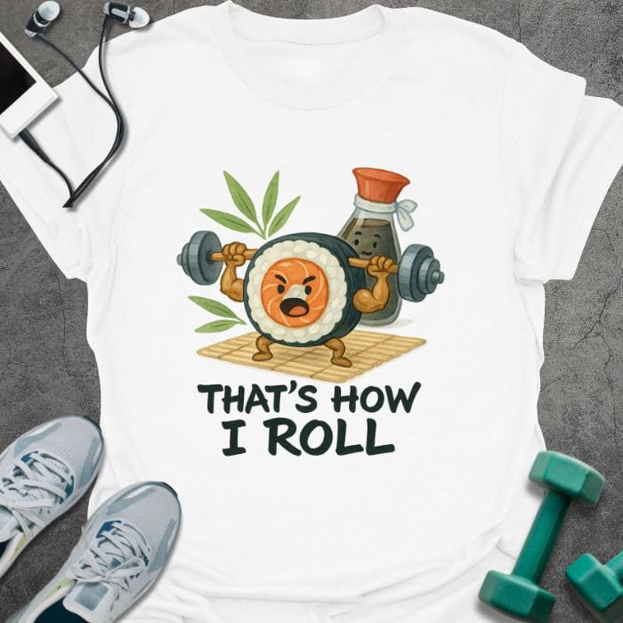 How I Roll T-Shirt - Gym Graphic Tee - Gift for Gym Lovers - Unisex