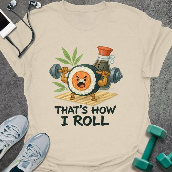 How I Roll T-Shirt - Gym Graphic Tee - Gift for Gym Lovers - Unisex
