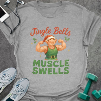 Muscle Swells T-Shirt - Gym Graphic Tee - Gift for Gym Lovers - Unisex