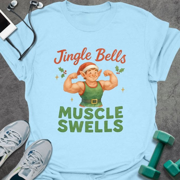 Muscle Swells T-Shirt - Gym Graphic Tee - Gift for Gym Lovers - Unisex
