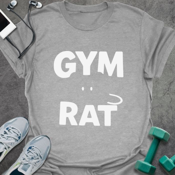 Gym Rat T-Shirt - Graphic Tee - Gift for Gym Lovers - Unisex