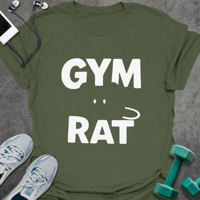 Gym Rat T-Shirt - Graphic Tee - Gift for Gym Lovers - Unisex