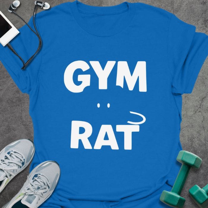 Gym Rat T-Shirt - Graphic Tee - Gift for Gym Lovers - Unisex