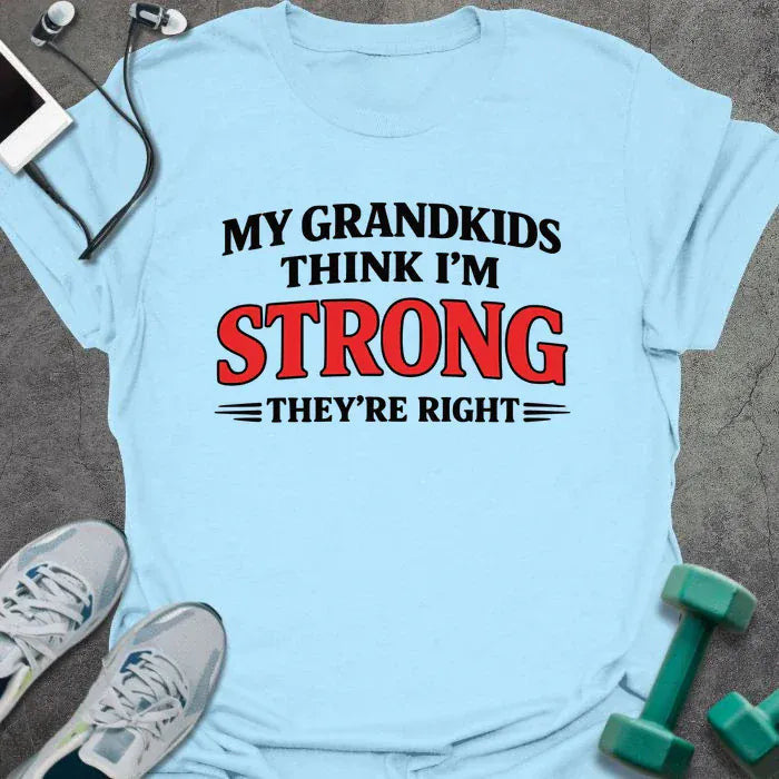My Grandkids T-Shirt - Gym Graphic Tee - Gift for Gym Lovers - Unisex