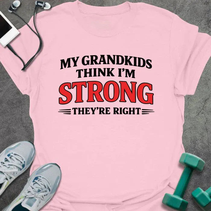 My Grandkids T-Shirt - Gym Graphic Tee - Gift for Gym Lovers - Unisex