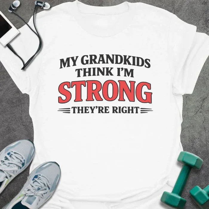 My Grandkids T-Shirt - Gym Graphic Tee - Gift for Gym Lovers - Unisex