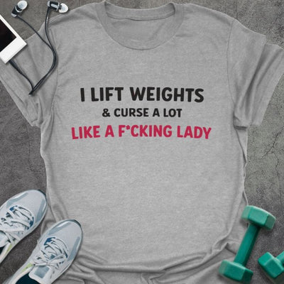 Curse A Lot T-Shirt - Gym Graphic Tee - Gift for Gym Lovers - Unisex