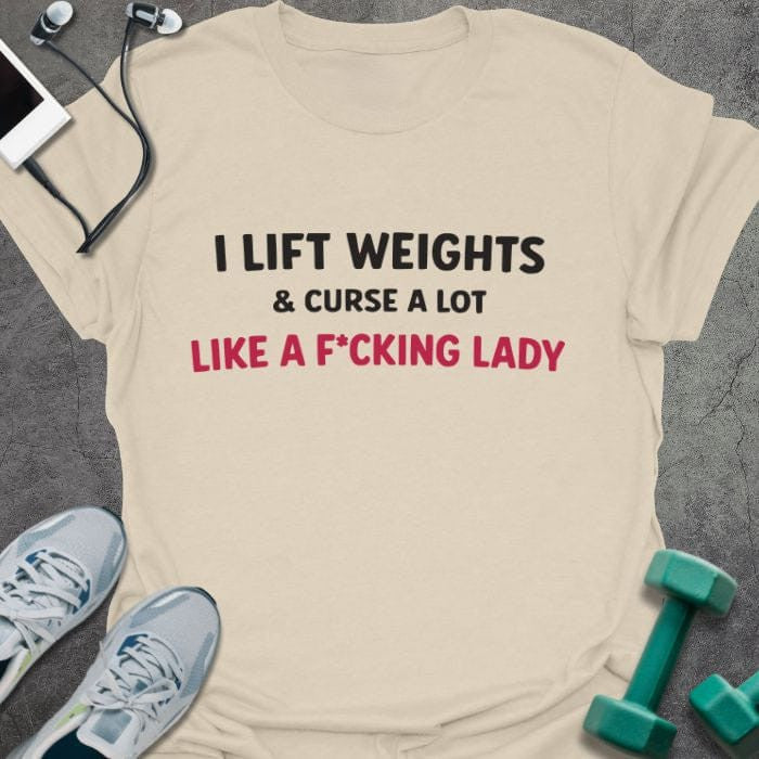 Curse A Lot T-Shirt - Gym Graphic Tee - Gift for Gym Lovers - Unisex