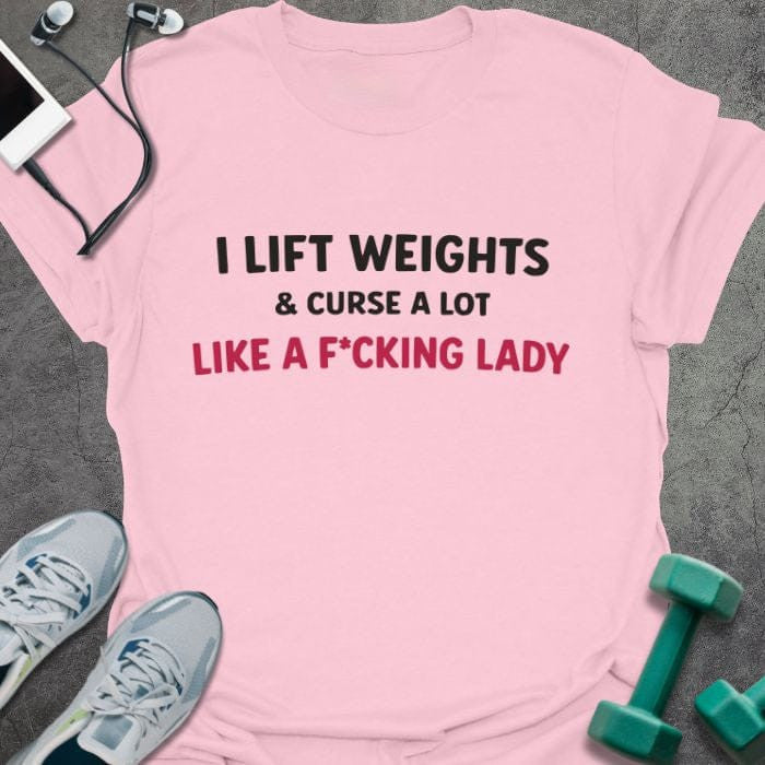 Curse A Lot T-Shirt - Gym Graphic Tee - Gift for Gym Lovers - Unisex