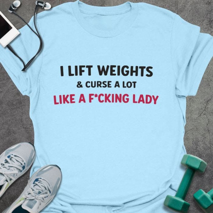 Curse A Lot T-Shirt - Gym Graphic Tee - Gift for Gym Lovers - Unisex
