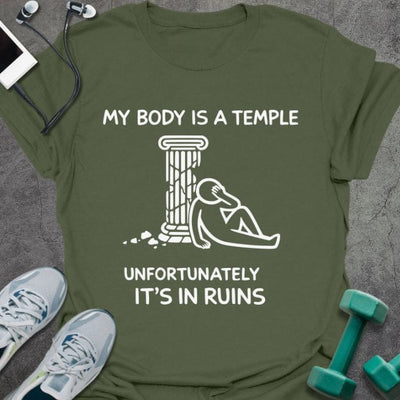 Body Temple T-Shirt - Gym Graphic Tee - Gift for Gym Lovers - Unisex