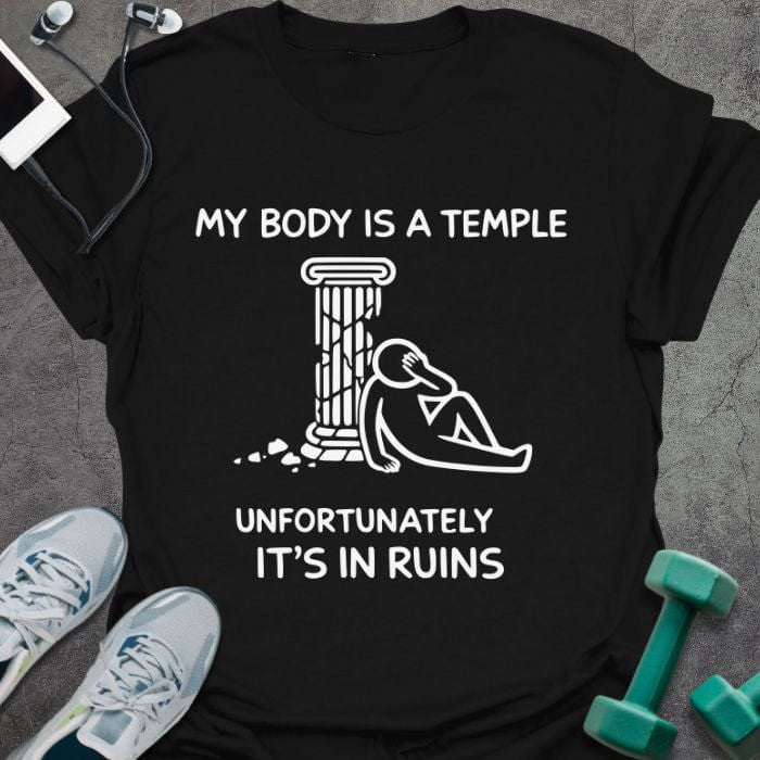 Body Temple T-Shirt - Gym Graphic Tee - Gift for Gym Lovers - Unisex