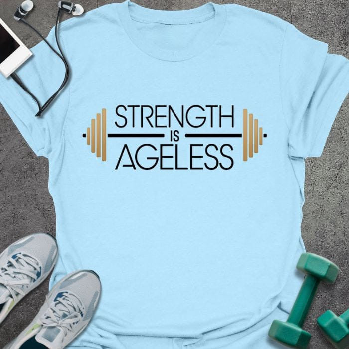 Ageless Strength L T-Shirt - Gym Graphic Tee - Gift for Gym Lovers - Unisex