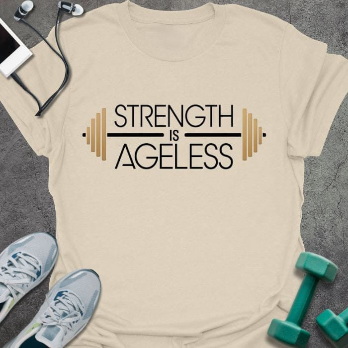 Ageless Strength L T-Shirt - Gym Graphic Tee - Gift for Gym Lovers - Unisex