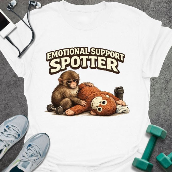 Emotional Support T-Shirt - Gym Graphic Tee - Gift for Gym Lovers - Unisex