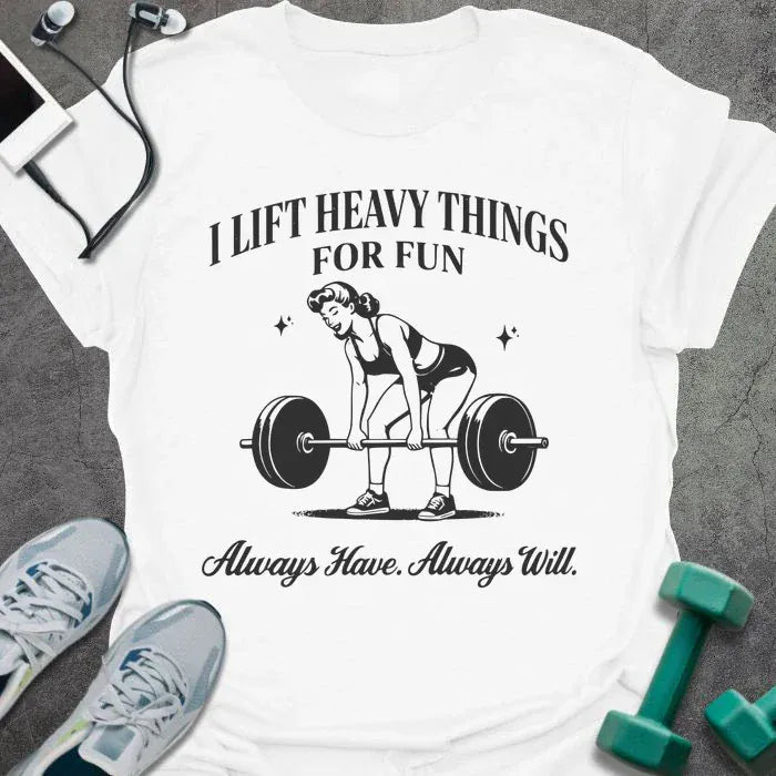 For Fun Retro T-Shirt - Gym Graphic Tee - Gift for Gym Lovers - Unisex