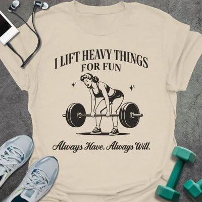 For Fun Retro T-Shirt - Gym Graphic Tee - Gift for Gym Lovers - Unisex