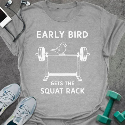 Early Bird T-Shirt - Gym Graphic Tee - Gift for Gym Lovers - Unisex