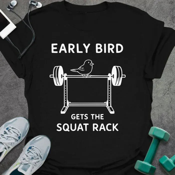 Early Bird T-Shirt - Gym Graphic Tee - Gift for Gym Lovers - Unisex